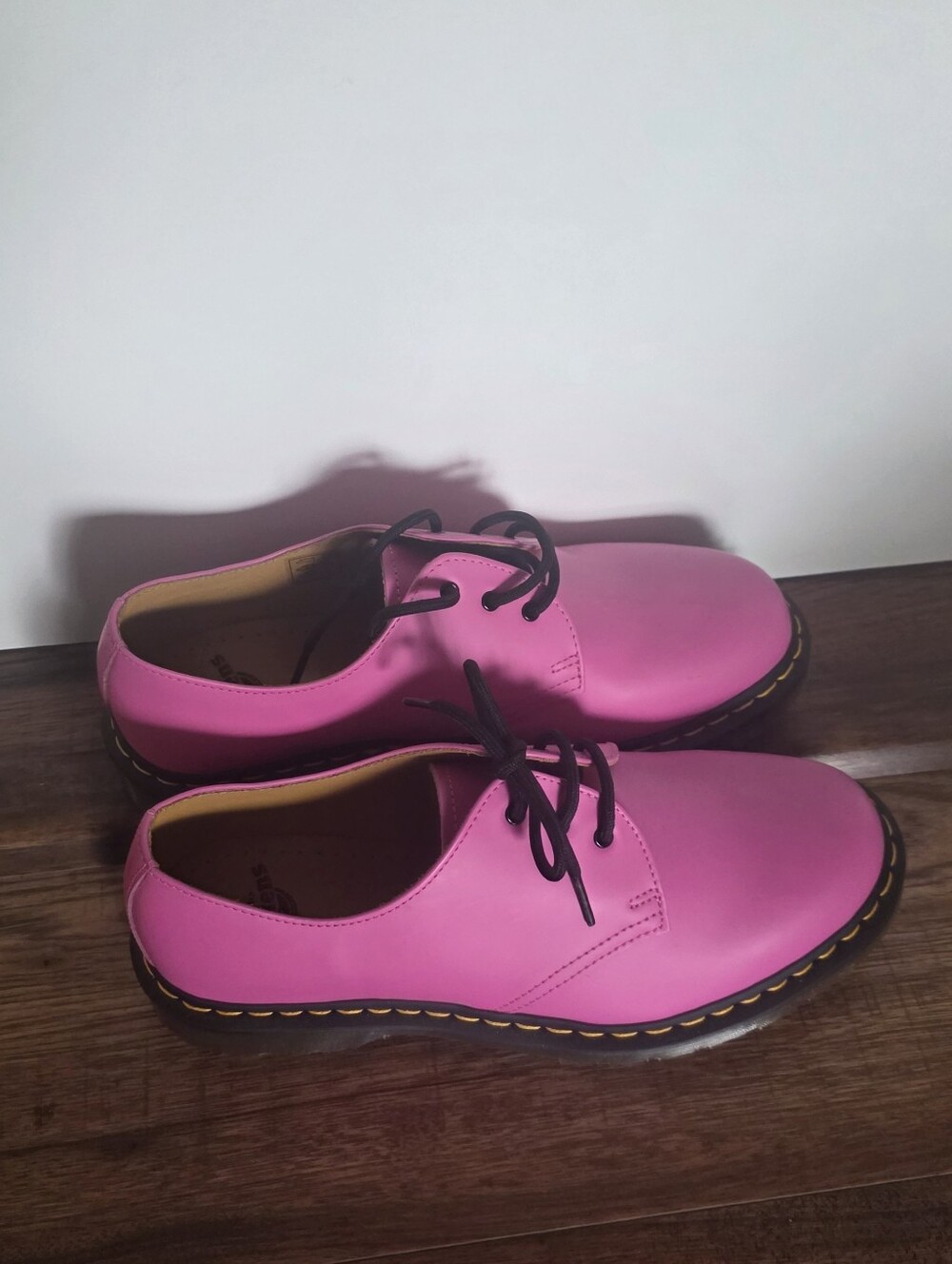 Hot Pink Leather Doc Martens 1461